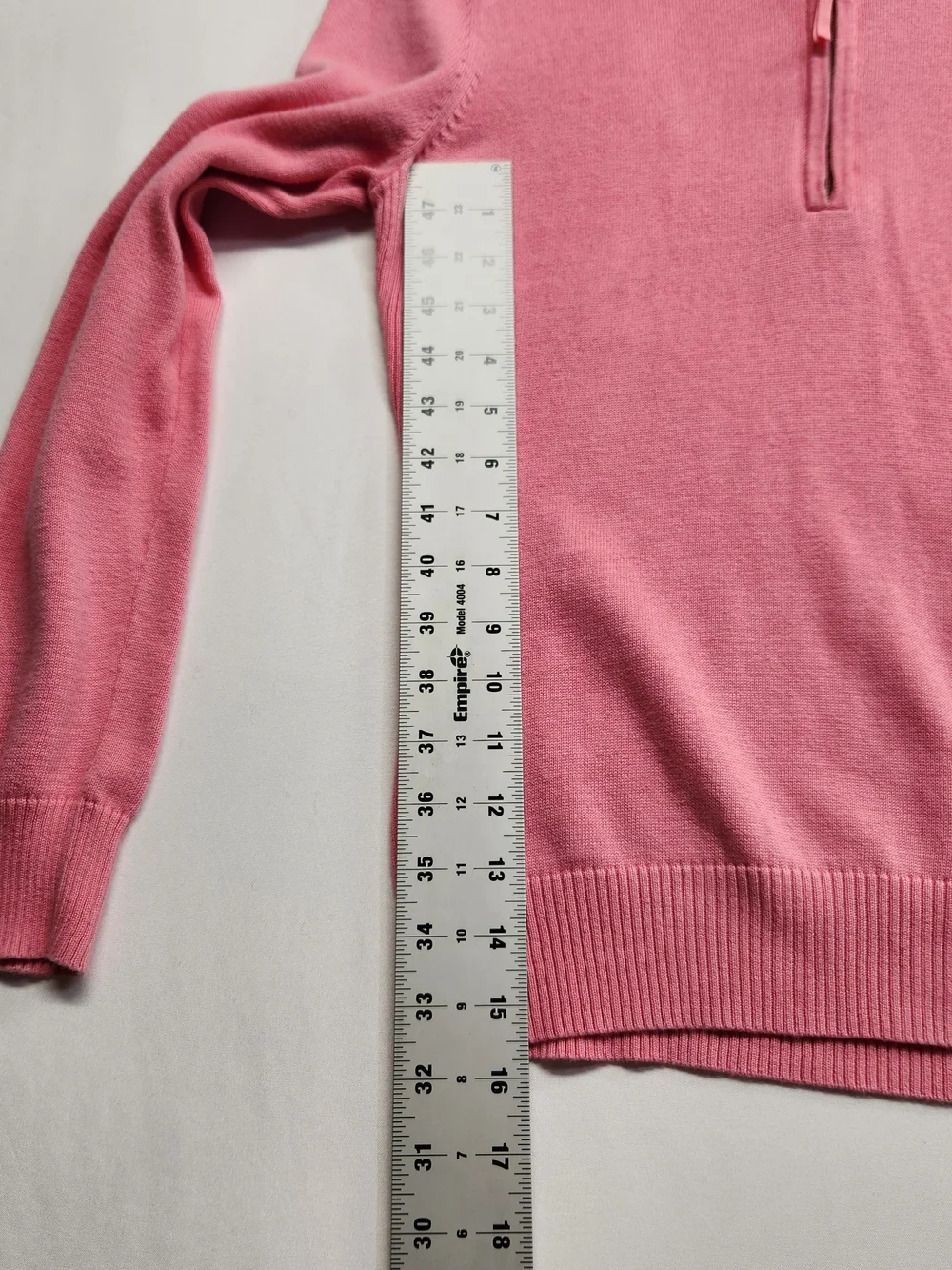⭐️Foxcroft Pink 100% Supima Cotton Quarter Zip Sweater Pullover Classic Knit Med